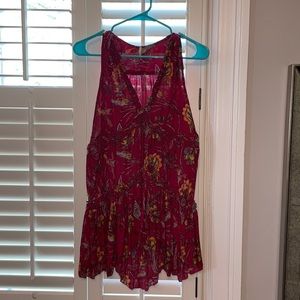 Free People Floral Tunic/Top